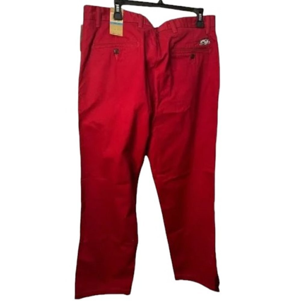 NWT Dockers Game Day Red Khaki Arkansas Razorbacks Pants 36 X 30
